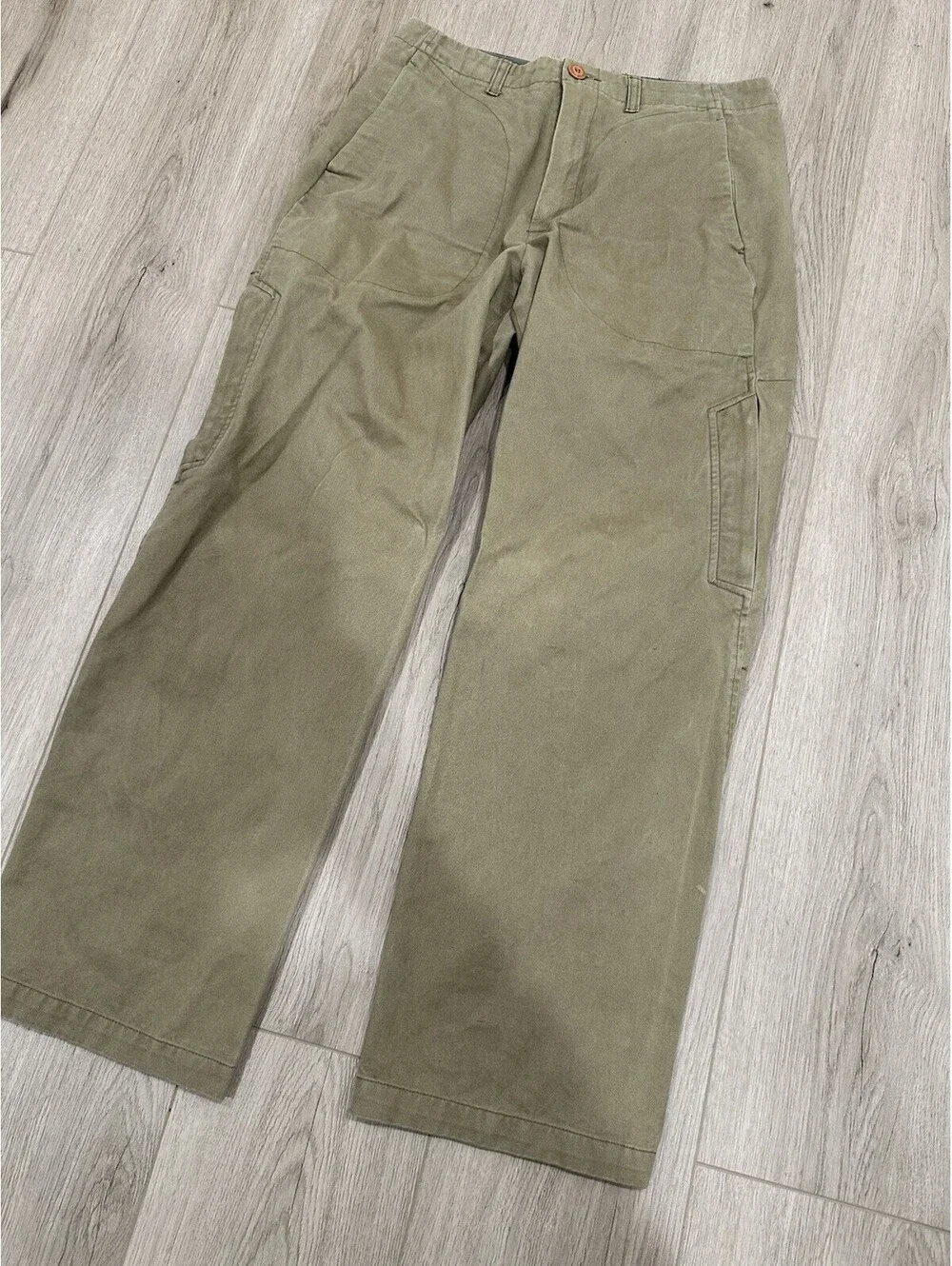 Freshjive Mens 30x29 Khaki Cargo Pants Vintage 1990s Skater Thrasher Gear